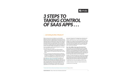 3 trin til at tage kontrol over SaaS -apps