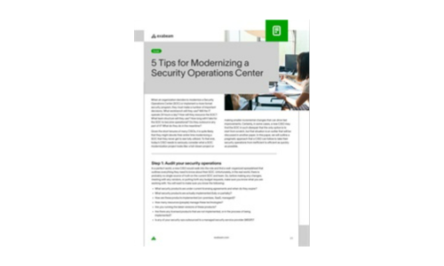 5 tip til modernisering af et sikkerhedsoperationscenter