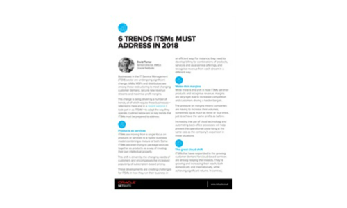 6 Trends ITSMS skal adressere