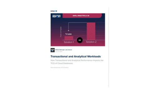 Gigaom Benchmark -rapport: Hvordan transaktionsmæssige og analytiske ydelser påvirker TCO for cloud -databaser