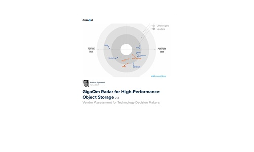 Gigaom radar til højpræstationsobjektlagring