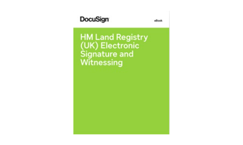 HM Land Registry (UK) Elektronisk signatur og vidne