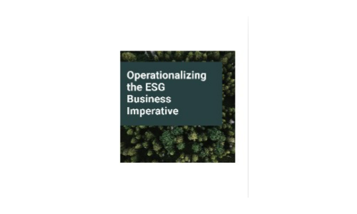 Operationalisering af ESG -forretningsmæssigt imperativ
