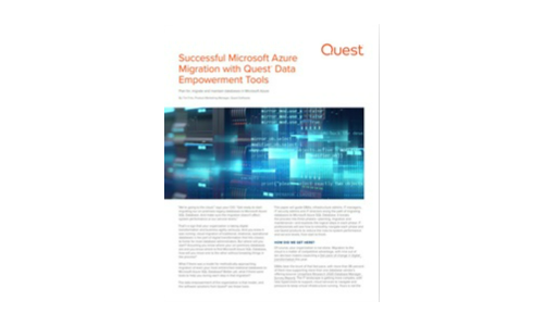 Succesrige Microsoft Azure Migration med Quest Data Empowerment Tools