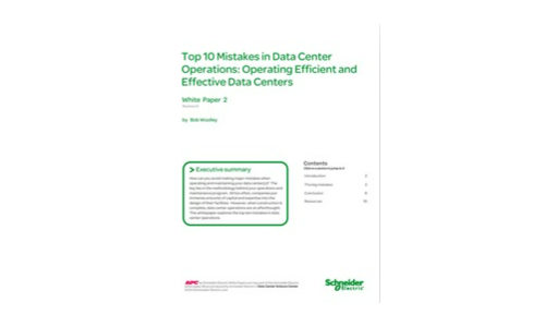 Top 10 fejl i datacentreoperationer: Driftseffektive og effektive datacentre